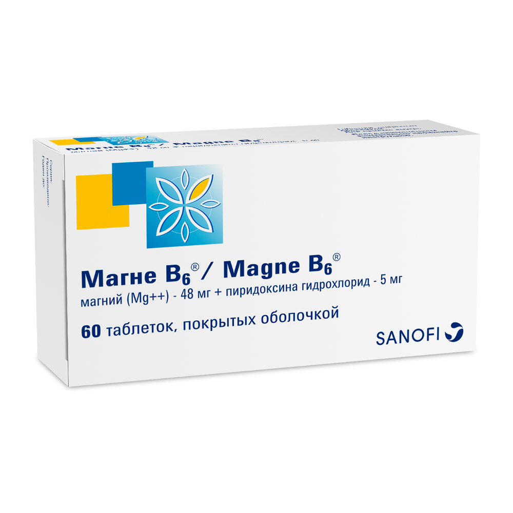 Магне В6 (таблетки, 60 шт) - цена,  онлайн , описание .