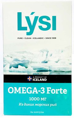 Lysi Omega-3 Forte из диких морских рыб