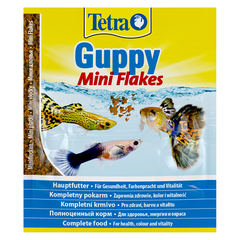 Корм для рыб TETRA Guppy для гуппи,пецилий,меченосцев и живород.пицилиевых,в хлоп. 12г(пакетик)