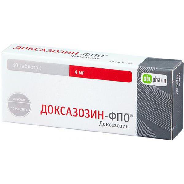 Доксазозин-ФПО (таблетки, 30 шт, 4 мг, для приема внутрь) - цена .