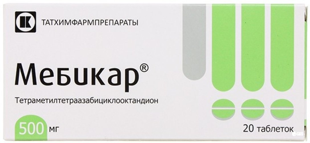 Мебикар (таблетки, 20 шт, 500 мг) - цена,  онлайн  .