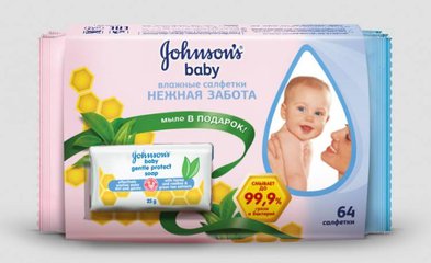 Johnson's Baby салфетки нежная забота