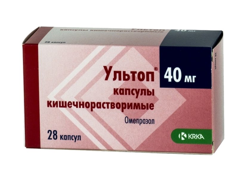 Ультоп (капсулы, 28 шт, 40 мг) - цена,  онлайн , описание .